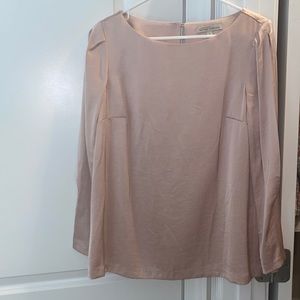 Banana republic pink blouse with arm cut outs